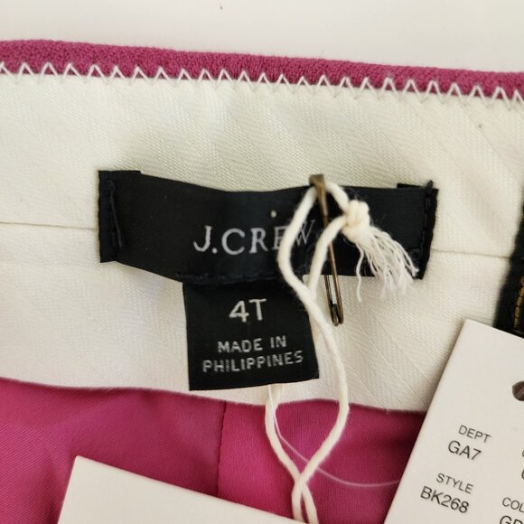 J Crew Willa Full-length Flare Pant  Italian City Wool Garden Dahlia - Picture 5 of 11